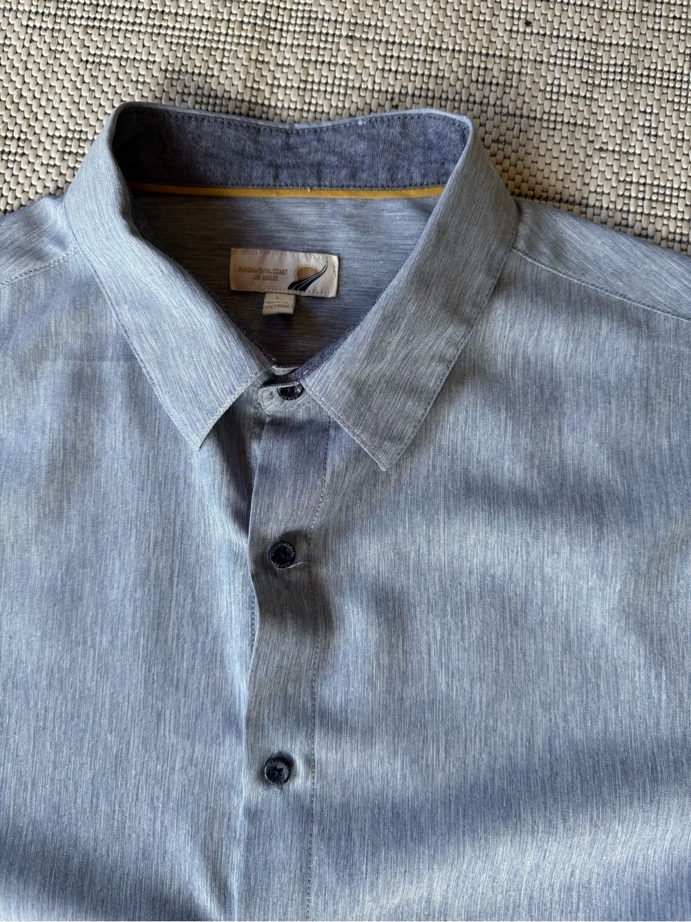 Classic Light Blue Casual Button-Down Shirt